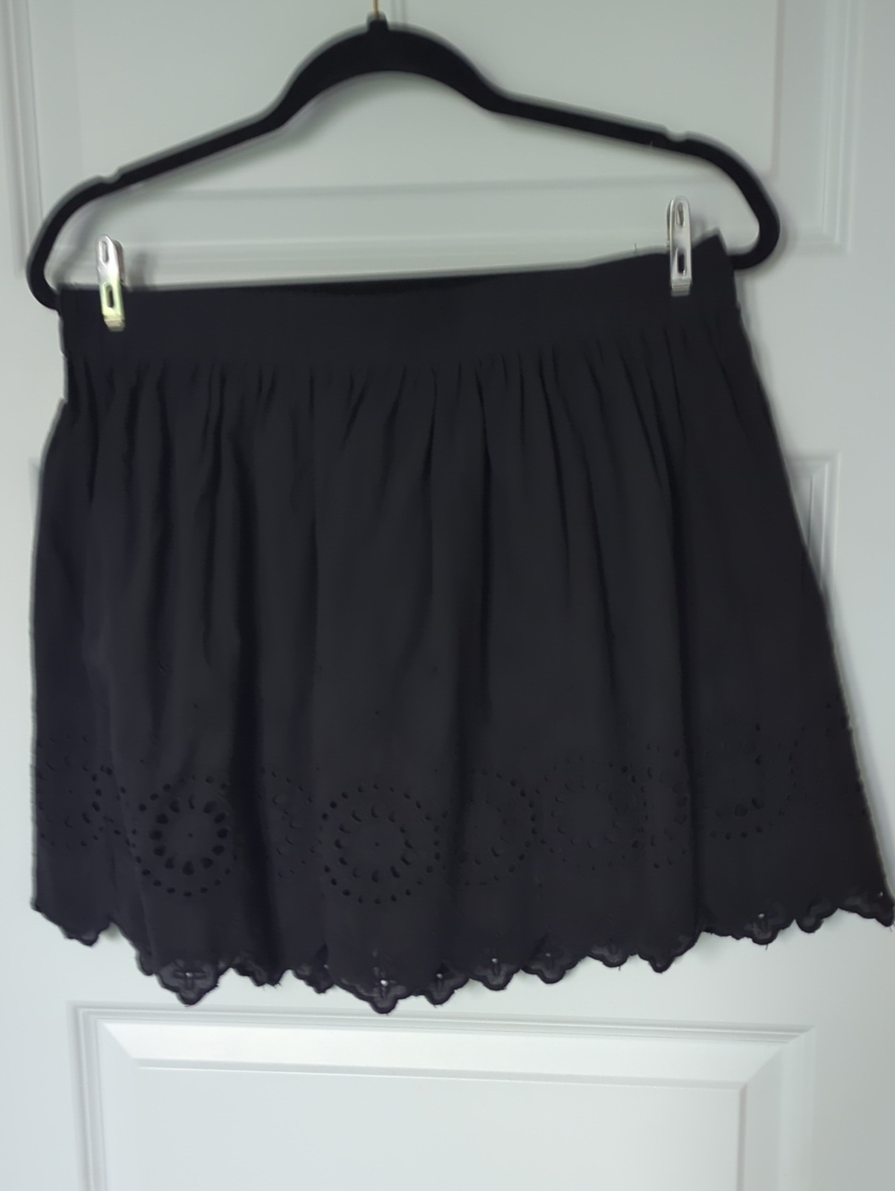 Disturbia 🕷 Moirae Contrast Broderie Hem Mini Skirt Sz 10 - Picture 4 of 6